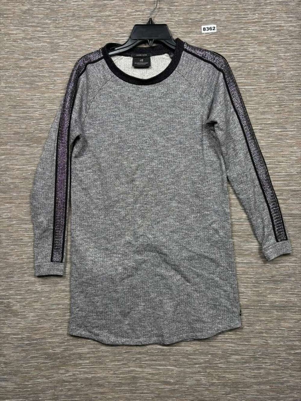 Scotch & Soda Sweater Dress Womens Small Gray Raglan Long Sleeve Knit Shift